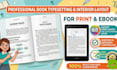 do book typesetting and interior layout for print and ebook