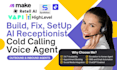 develop ai voice calling agent to book appointment on vapi retell 11labs n8n