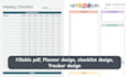 do journal design, planner, tracker, fillable pdf, checklist for amazon kdp
