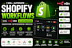 build shopify ai automation using n8n workflow