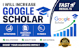 increase google scholar citations, research article and h index fast