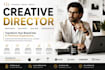 be your creative director for brand strategy identity  design   content creation