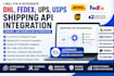 fix dhl fedex ups usps shipping API integration and shipstation automation