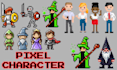 create high quality 8bit, 16bit pixel character pixel art sprite pixel animation