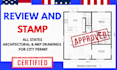 do pe stamp, architectural stamp, mep stamp, architectural drawing, city permit