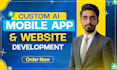 do ai website, ai mobile app, full stack website development