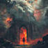 make a fantasy book cover, thriller book cover