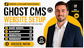 build ghost cms website blog newsletter membership setup for creators