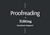 proofread, edit and provide full academic support