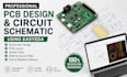 do pcb design, esp32 schematic design and pcb layout in easyeda