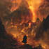 create a fantasy book cover, thriller book cover