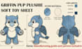 create custom plushie reference sheets stuffed animal characters ych concept