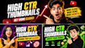 design viral youtube thumbnails that increase CTR and views