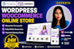 build wordpress woocommerce website or online store