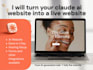 turn your claude ai website into a live website