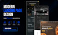 design a modern, conversion focused landing page in figma