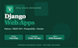 build a full stack web application using django and python with rest API