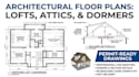 raw architectural floor plans for lofts, attics, and dormers