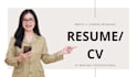 create a professional CV, resume, and modern CV design