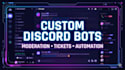 develop a professional custom discord bot for your community