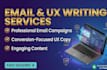create chatgpt prompts, email copywriting and UX writing content