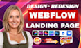 design, develop webflow framer landing page, framer to webflow, webflow redesign