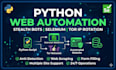 build professional python web automation and selenium scripts