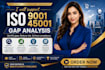 support iso 9001 and 45001 gap analysis