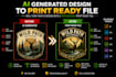 turn your ai generated design into a professional print ready file