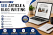 write SEO friendly articles and blogs