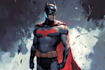 do a superhero comic illustration
