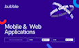 develop mobile apps with flutterflow and bubble mobile app