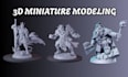 do custom 3d miniature models action figure 3d warhammers tabletop miniatures