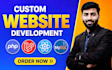 develop a custom laravel website with admin dashboard