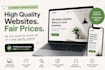 create an HTML landing page with CSS