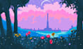 create pixel art background, landscape, game art tilemap, game assets animation