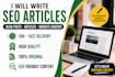 write SEO friendly articles and blog posts