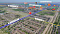 professionally edit aerial drone photos with property highlights, overlay