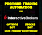 convert your strategy to python and connect to interactive brokers api
