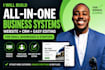 build a professional business website with CRM integration