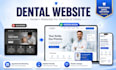 design dental website, healthcare medical clinic website