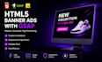 create professional HTML5 banner ads with gsap animation