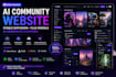 develop open source ai community website, sd, flux models ai generative website