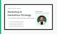 design your devrel community workshop or hackathon strategy