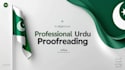 provide fast urdu proofreading and editing services