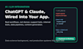 connect chatgpt or claude ai to your app or business