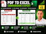 convert PDF to excel accurately