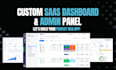 build saas dashboard and admin panel with react nextjs nodejs