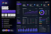 design modern saas dashboard UI UX in figma