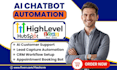 create gohighlevel hubspot zoho ai receptionist voice bot setup